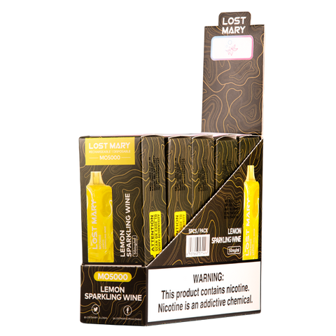 Lemon Sparkling Wine Lost Mary MO5000 Vape 10pk