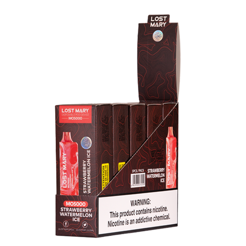 Strawberry Watermelon Ice Lost Mary MO5000 Disposable Vape 5-Pack