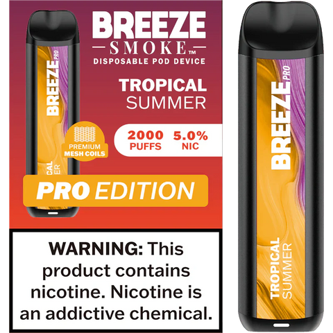 Breeze Pro 2000 Tropical Summer - Vape Mobs
