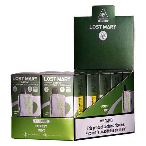 Forest Mint Lost Mary OS5000 Luster Vape 10-Pack