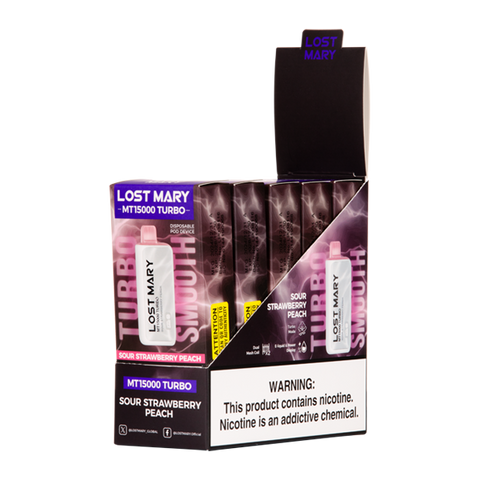 Sour Strawberry Peach Lost Mary MT15000 Turbo